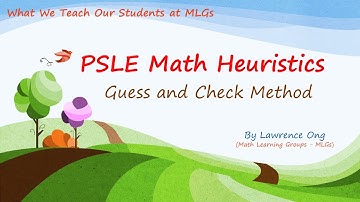 PSLE Math Heuristics (Guess and Check)