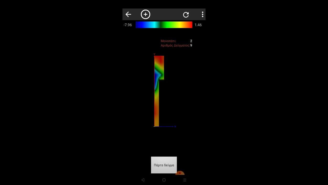 3d gradiometer 2 sensors