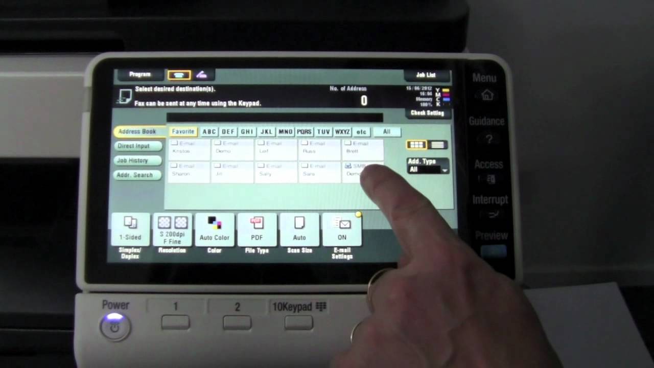 Bizhub C754 - New Scan Features (Remove Blank Pages) - YouTube