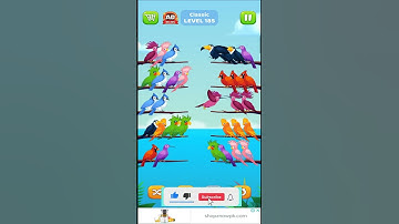 Bird Sort Puzzle l Classic Level 185 l Bird Sort Color Puzzle l Bird Sort Puzzle Challenge - Birds