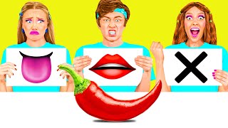 Mordida, Lambida ou Nada o Desafio Alimentar | Batalha de Culinária Maluca por BaRaDa Challenge