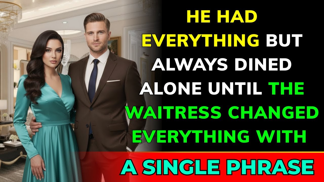 He had EVERYTHING, but always DINED ALONE — until the WAITRESS said THESE WORDS