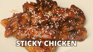 Sticky Chicken - a sweet and tangy chicken recipe @pinoyfoodfusion