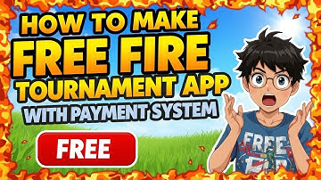 HOW TO MAKE FREE FIRE TOURNAMENT APP 🔥. WITH USER+ADMIN PANEL FULL DETAILED VDO!