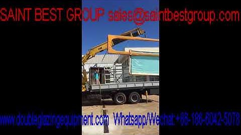 C Shape Glass Unloading and Loading Device in Brazil,U Shape Glass Handler,U Shape Unloading Crane