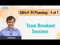 Safe pi planning team breakout sessions  4 of 7