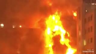 حريق مجمع البروميناد بالكويت
