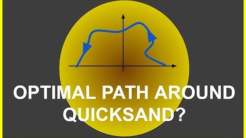 Optimal Path Around Quicksand - Math Puzzle (HARD)