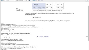 Regression i Maple 2019