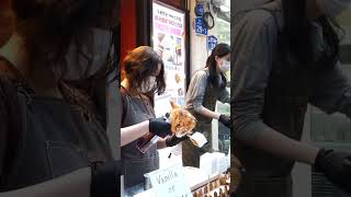 Grilled Marshmallow Ice cream | Viral Korean dessert #shorts #travel#seoul @1stnote