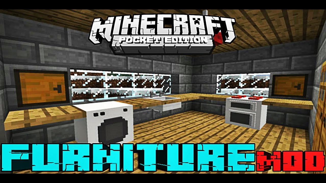  FURNITURE  MOD MINECRAFT  PE  0 11 1 YouTube