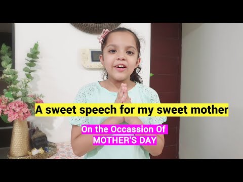 My Mother -A sweet emotionsl speech For Kids | Mother's Day- 2022 Speech || Few Lines On My Mother