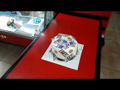 დეკორატიული ტორტი \"ფული\