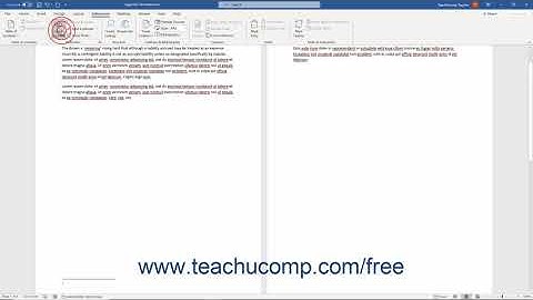 Word 2019 and 365 Tutorial for Lawyers: Inserting Footnotes and Endnotes Microsoft Training