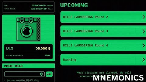 MNEMONICS: How to convert your accumulated Bills into the main token(wMNEMO) step by step guide