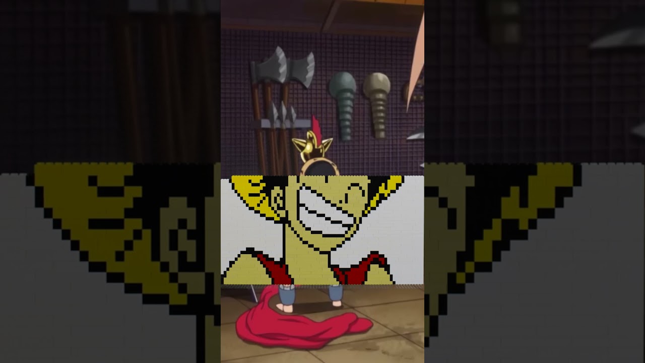 One Piece Monkey D. Luffy | LEGO Stop Motion || 8 Bit Pixel Art