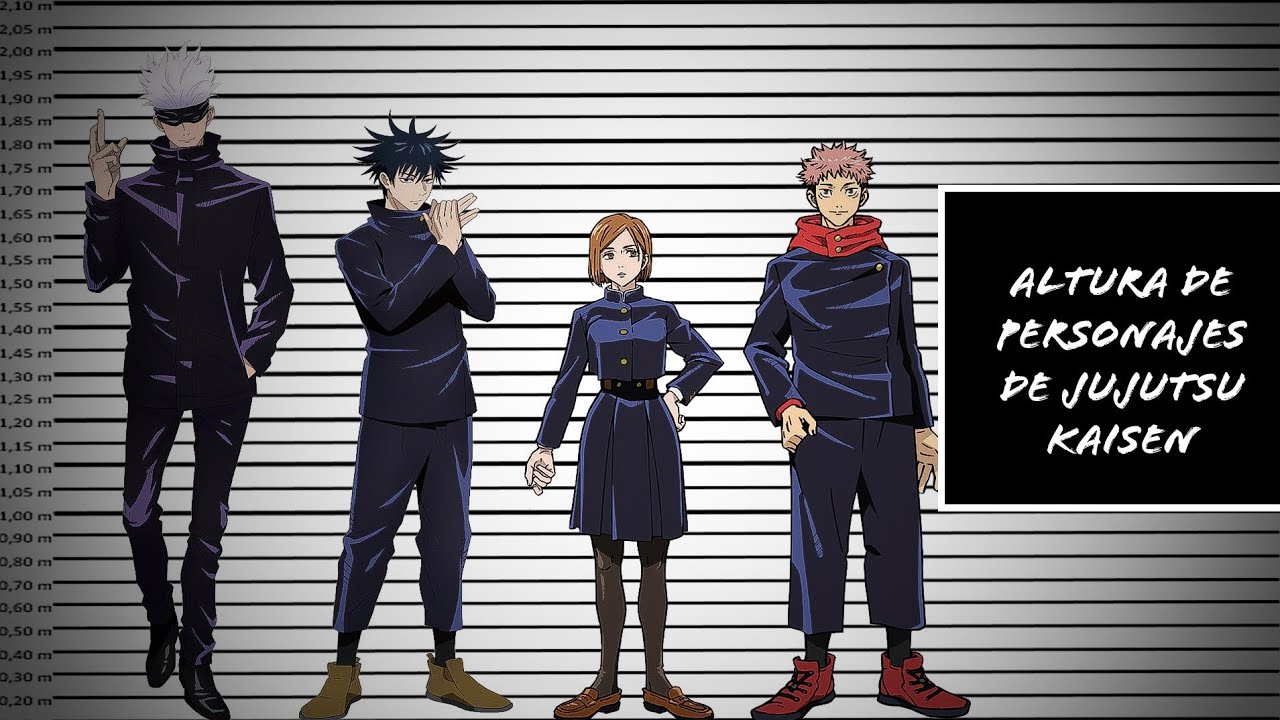 Altura De Los Personajes De Jujutsu Kaisen - YouTube