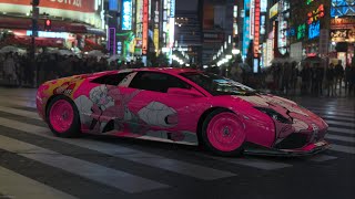 Gran Turismo 7 Lamborghini Tokyo Expressway Rainy Day 4K Ray