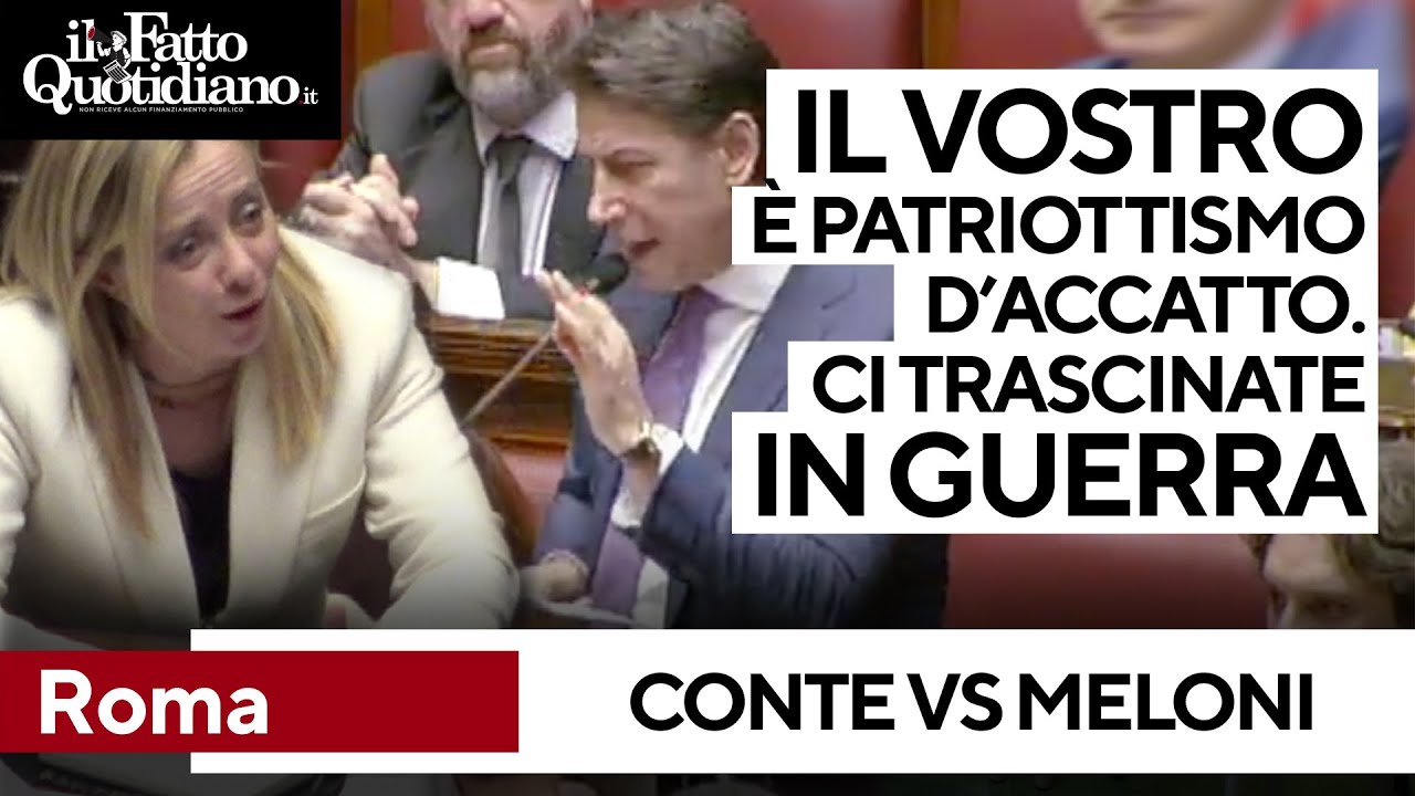 Scontro Conte-Meloni: 