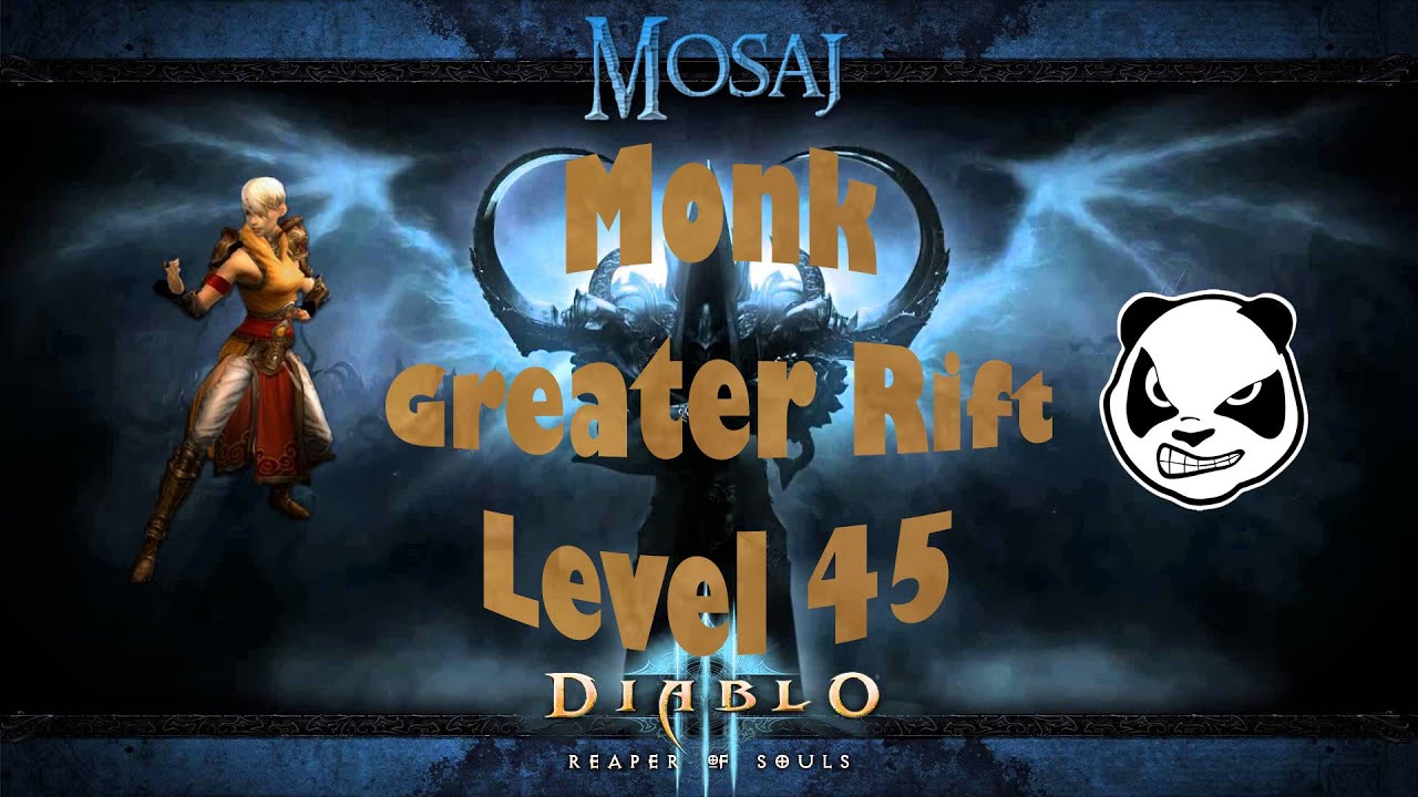 [D3] Sezon 4 - Monk - Atak na Greater Rift - level 45 - YouTube