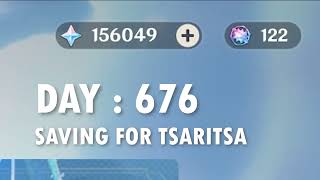 DAY 676 SAVING FOR TSARITSA