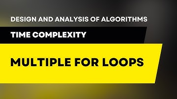 Time Complexity of Multiple for loops #algorithm #daa #datastructures #datastructuresandalgorithms