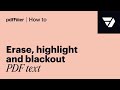 Master PDF Editing: Erase, Highlight & Blackout Text Easily with pdfFiller ✍️