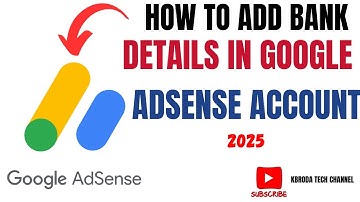 How To Add Bank Details On Google AdSense Account 2025 | Link Bank To AdSense Account