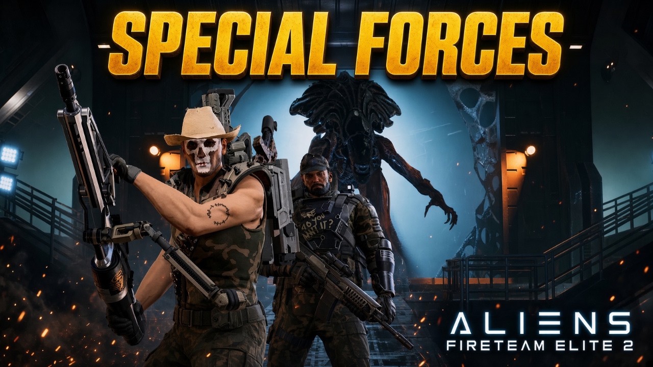 WE'RE THE SPECIAL FORCES IN ALIENS FIRETEAM ELITE 2