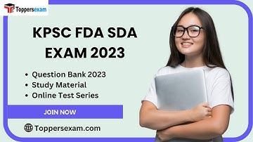 KPSC FDA SDA Update Syllabus 2023, Solved Paper, Online Test Series, Exam Pattern, Study Material