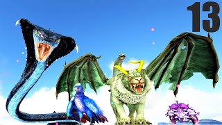 LEGENDARY CREATURES CHIMEREA & NAGA! ARK SURVIVAL EVOLVED MODDED PATCHWERK DRAGONS E13