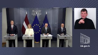 Preses konference pēc Ministru kabineta sēdes ar tulkojumu zīmju valodā 19.11.2025.