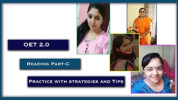 Student Faculty : OET 2.0Reading  *Part-C* Practice with strategies and Tips