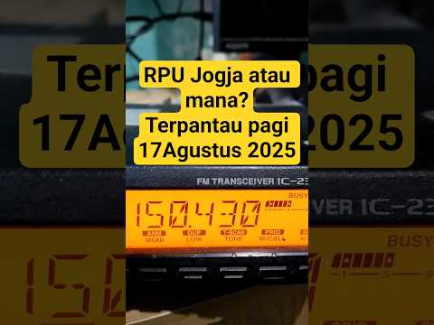 Frekuensi 150.430 Mhz out RPU Jogja Kota