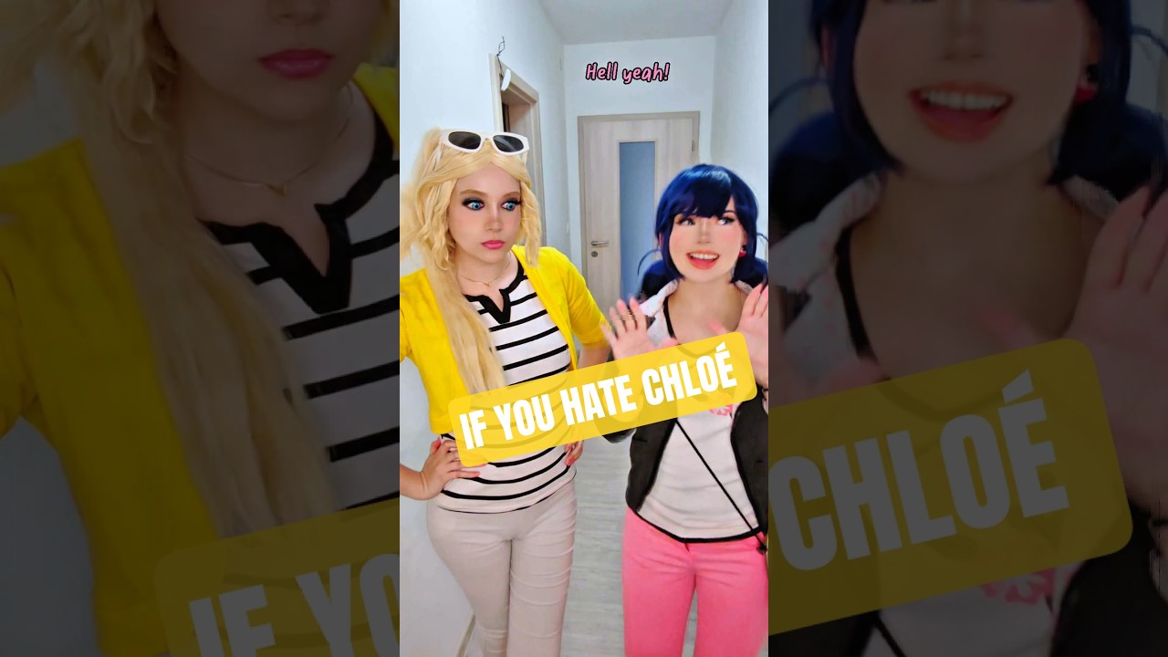 You hate her say Hell yea | Chloé & Marinette @nikkihatsunecosplay #miraculous #cosplay #shorts