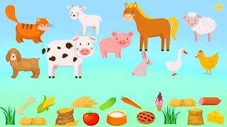 25 min Farm animals for Kids Educational video for kids