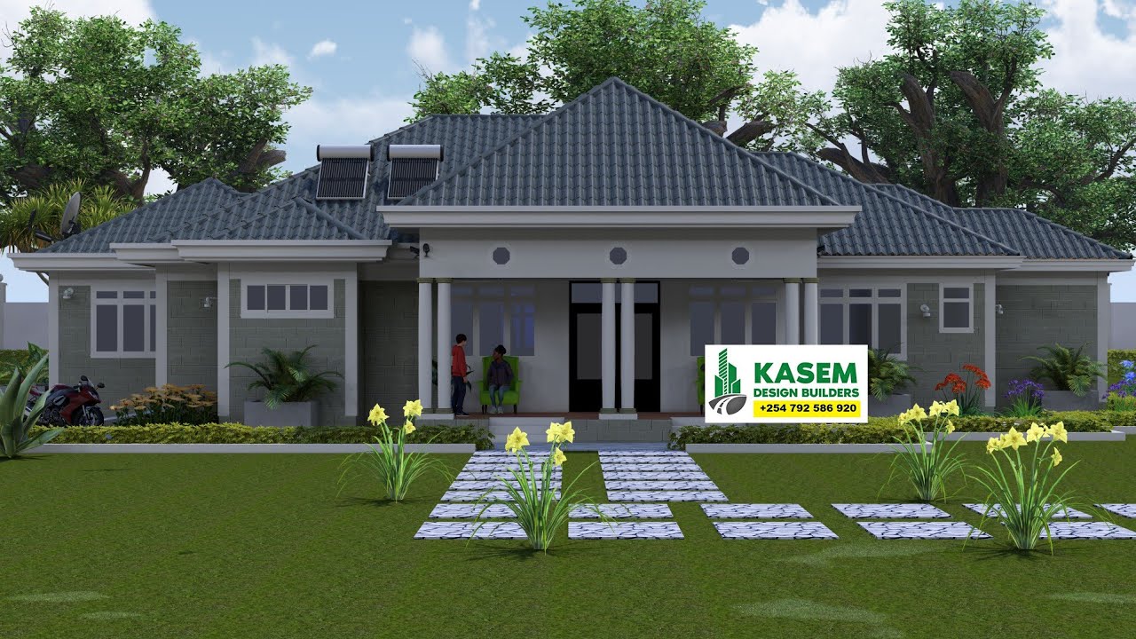 Country Bungalow that Boasts of Luxury and Simplicity|300SQM|High Pitched Roof| Siaya Kenya.