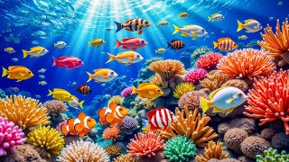 Beautiful Relaxing Music for Stress Relief & Sleep 🐠 Underwater Tropical Fish, Coral Reefs screenshot 5