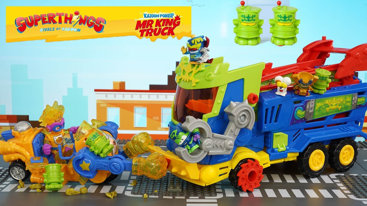 💥NOWOŚĆ !! SuperThings Mr King Truck 🚛💥 CIĘŻARÓWKA GROZY ATAKUJE! Mr. King kontra Kazoom Kids!  🚛⚡