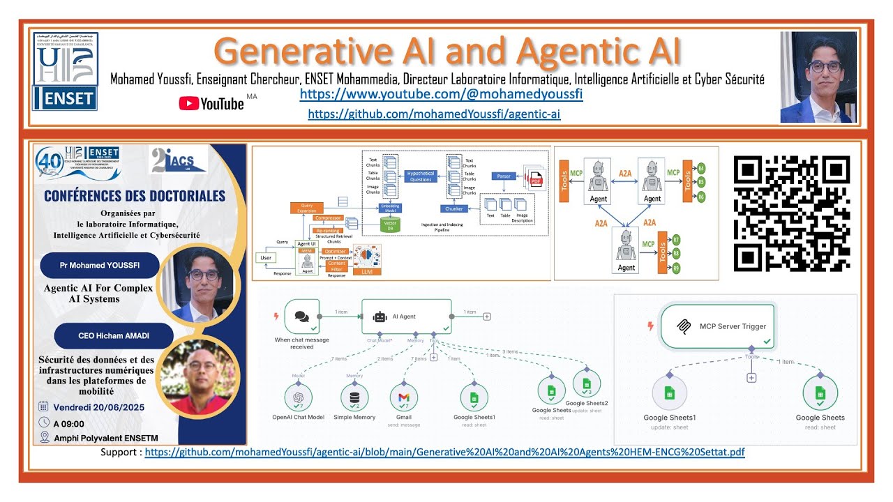 Conf Agentic AI -J-Doctorales Lab 2IACS ENSET-UH2C - YouTube