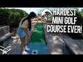 I HAVE NEVER SEEN A CRAZY MINI GOLF COURSE LIKE THIS! - INSANE HOLES AND SHOTS!