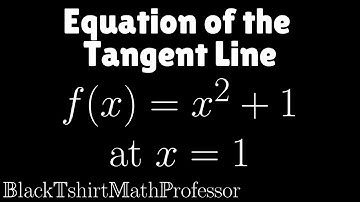 Tangent Line with Basic Differentiation Rules Problem 1 (Calculus 1)