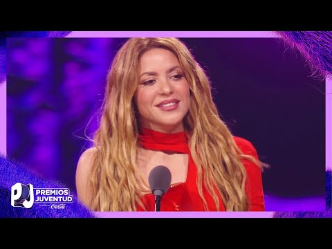 Shakira da emotivo discurso a sus fans al ser la más ganadora de la noche | Premios Juventud 2023