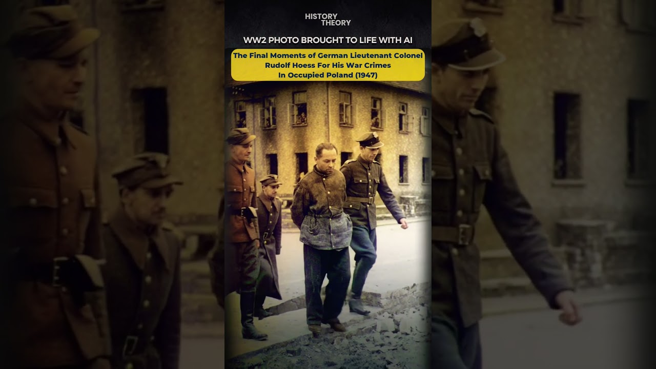 WW2 Photo Brought to Life: Final Moments of German Commander Rudolf Hoess After Crimes In Poland