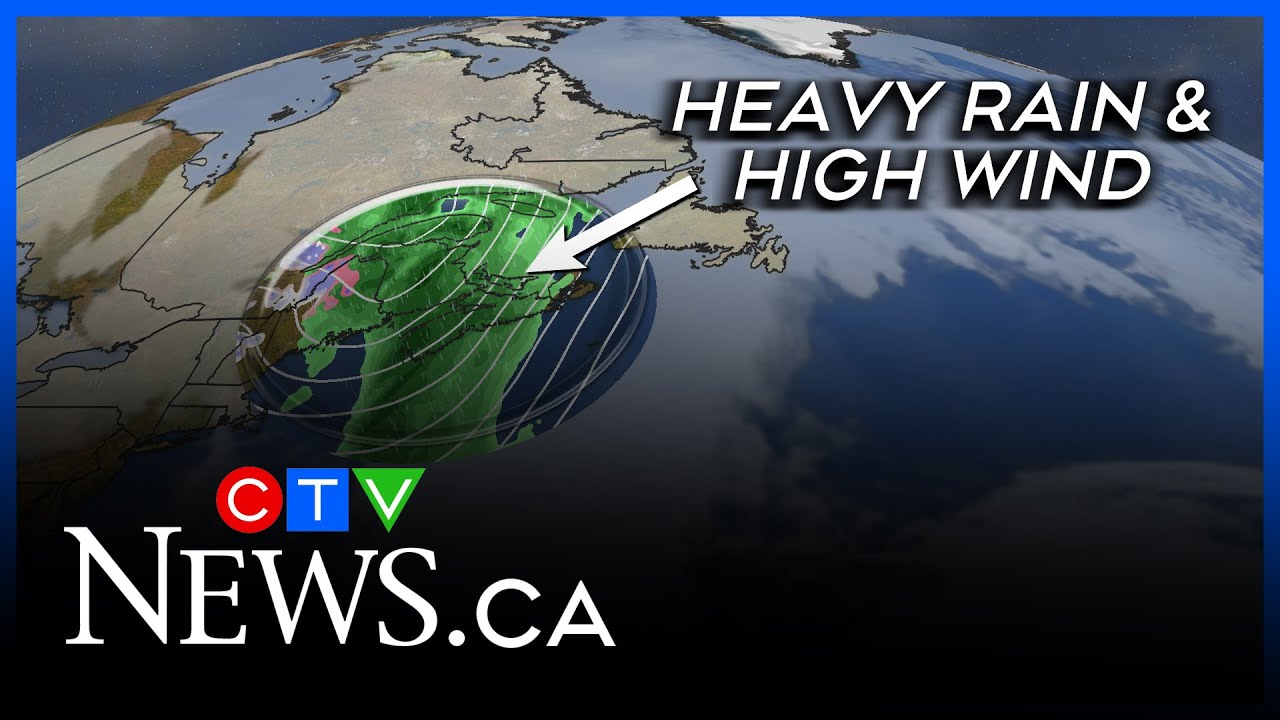 Powerful winter storm to sweep Maritimes with rain and high winds - YouTube