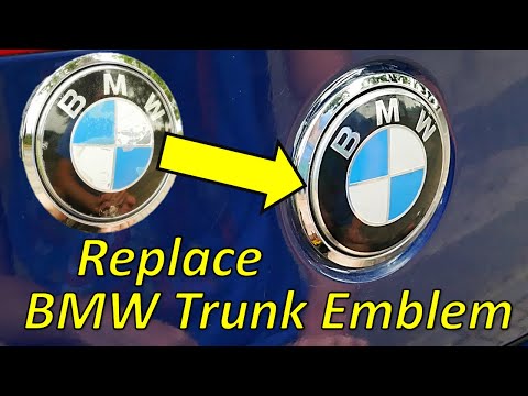 Replace BMW Trunk emblem // BMW Boot Badge