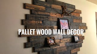 Pallet Wood Wall Decor - How To for $20 with limited tools
