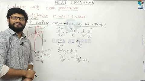 Conduction with Heat Generation part 1 for GATE || ESE || PSU by Raghuvamsi