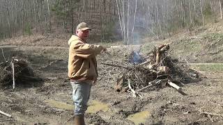 Working on the additional pasture and food plot for wildlife