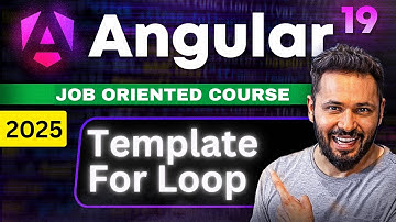 Angular 19 tutorial #18 @For Loop in Template File